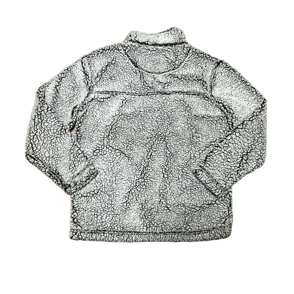 GRAY SHERPA PULLOVER JACKET SIZE S FLEECE 1/4 ZIP MOCK NECK WINTER SEATTLE WOMEN - Picture 6 of 6